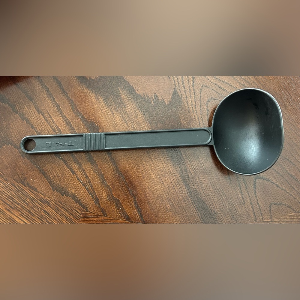 Vintage T-FAL Black Nylon Solid Serving Spoon/Ladle Dipper Made in Canada